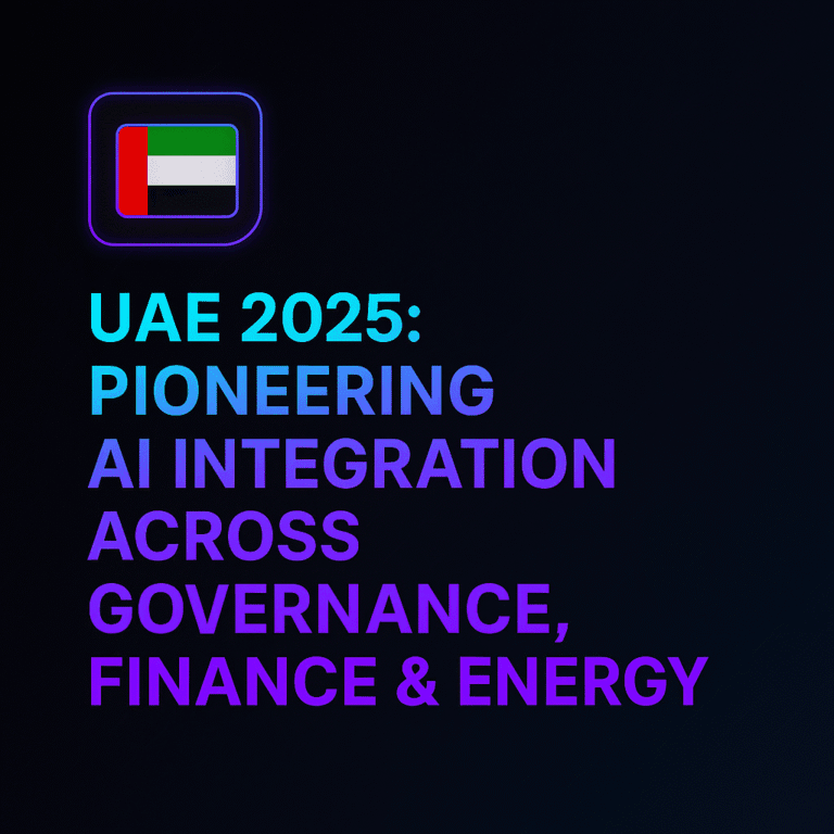 UAE 2025: Pioneering AI Integration Across Governance, Finance & Energy
