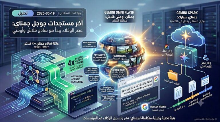 جوجل I/O ٢٠٢٦: جيميني ٣.٥ فلاش، جيميني أومني، وعصر الوكلاء الذاتي