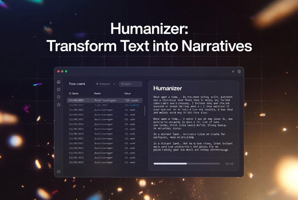 Humanizer: تحويل النصوص إلى روايات