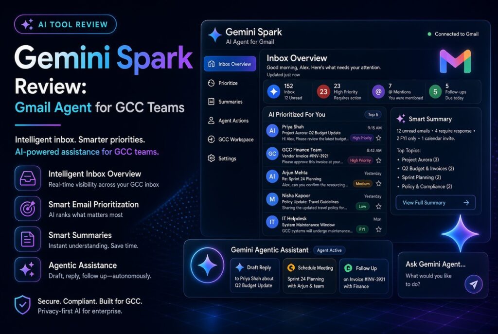 مراجعة Gemini Spark: وكيل Gmail لفرق دول مجلس التعاون الخليجي