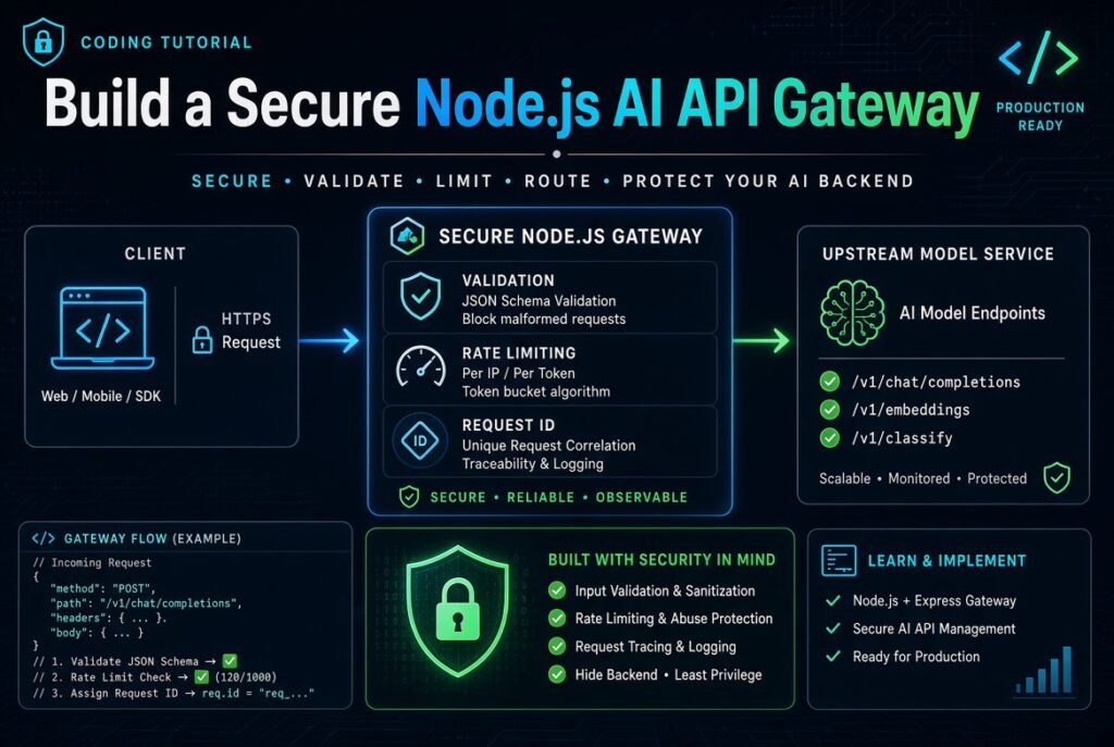 Build a Secure Node.js AI API Gateway