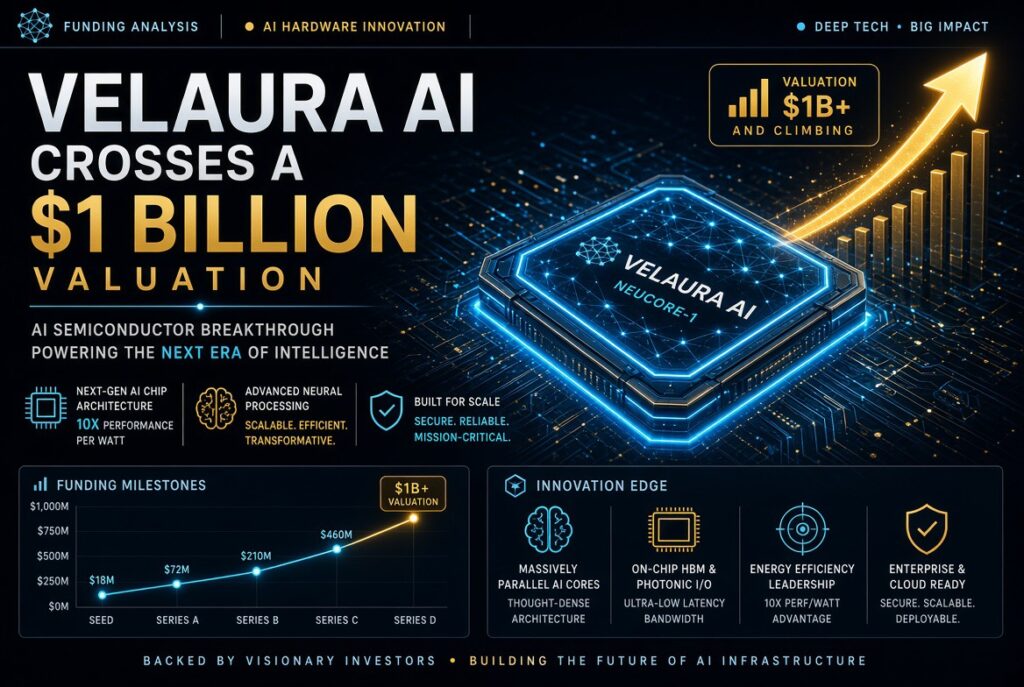 Velaura AI Crosses a $1 Billion Valuation, Putting AI Chip Design at the Center of Investor Attention