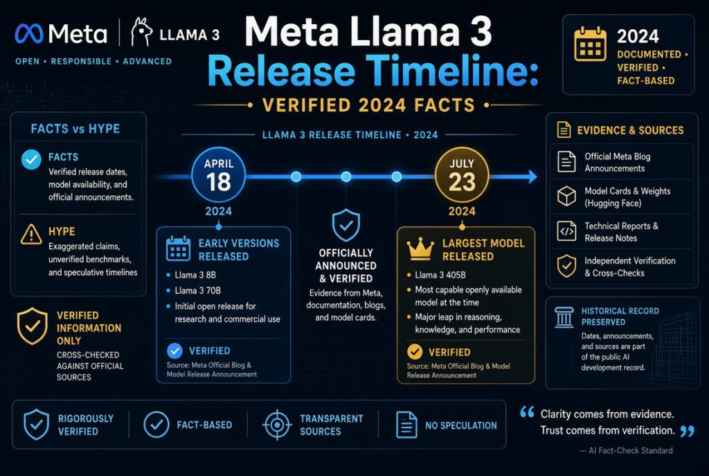 Meta Llama 3 Release Timeline: Verified 2024 Facts