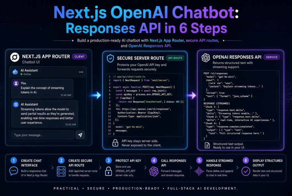 Next.js OpenAI Chatbot: Responses API in 6 Steps
