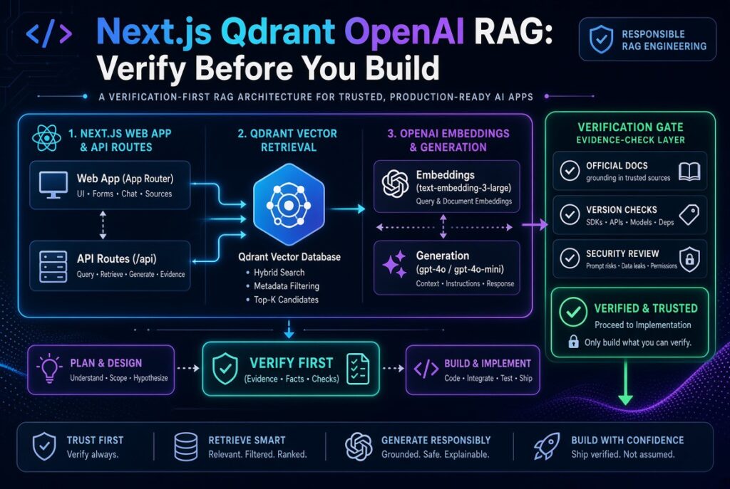 Next.js Qdrant OpenAI RAG: Verify Before You Build