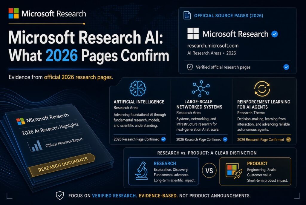 Microsoft Research AI: What 2026 Pages Confirm
