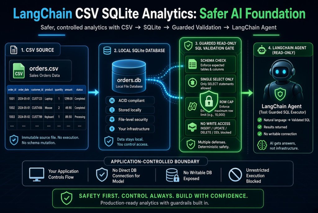 LangChain CSV SQLite Analytics: Safer AI Foundation