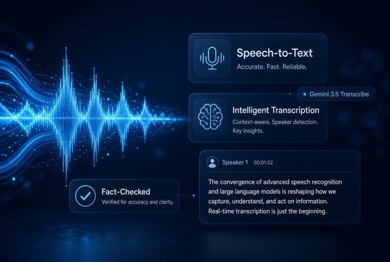 Gemini ٣.٥ Transcribe: ما أكدته Google