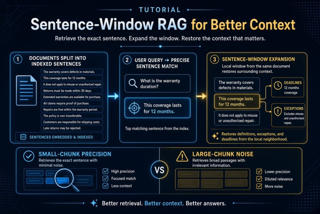 Sentence-Window RAG for Better Context