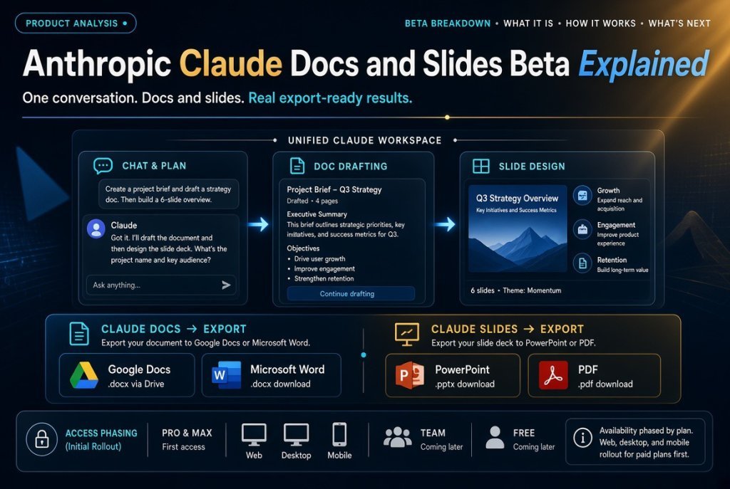 Anthropic Claude Docs and Slides Beta Explained
