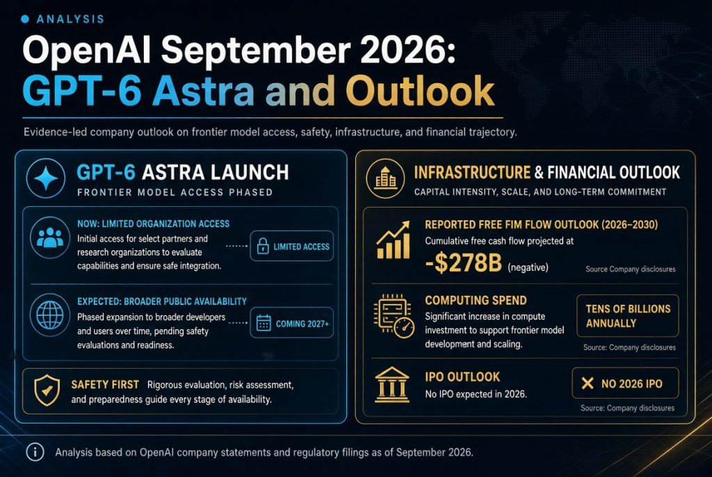 OpenAI September 2026: GPT-6 Astra and Outlook
