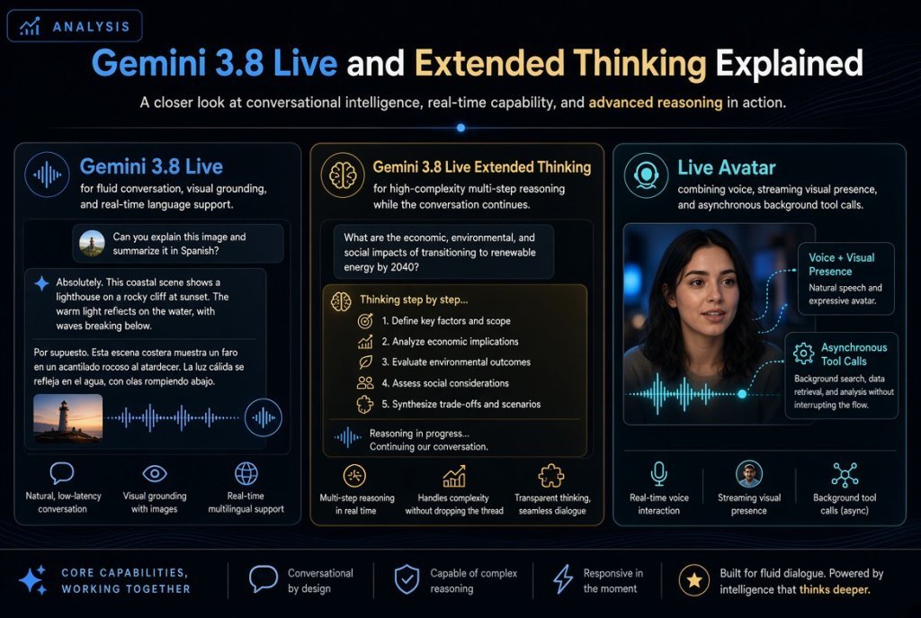 Gemini 3.8 Live and Extended Thinking Explained