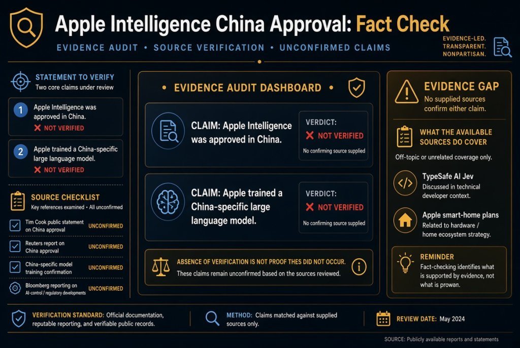 Apple Intelligence China Approval: Fact Check