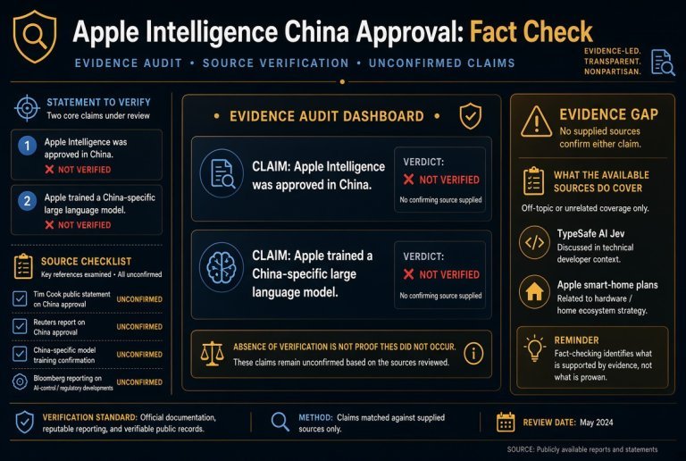 اعتماد Apple Intelligence في الصين: تحقق من الحقائق