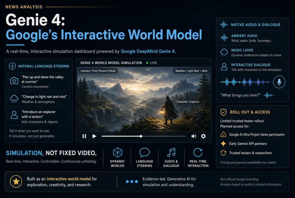 Genie 4: Google’s Interactive World Model